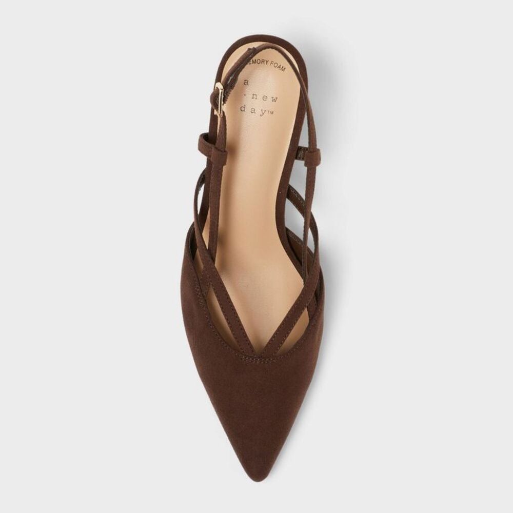 A New Day - Women’s Veera Heels with Memory Foam Insole - A Ne Brown - Picture 3 of 3